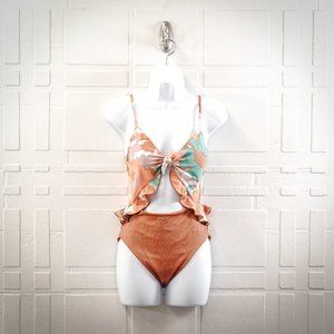 Power 2 The Flower Carly Cutout One Piece Swimsuit, Medium